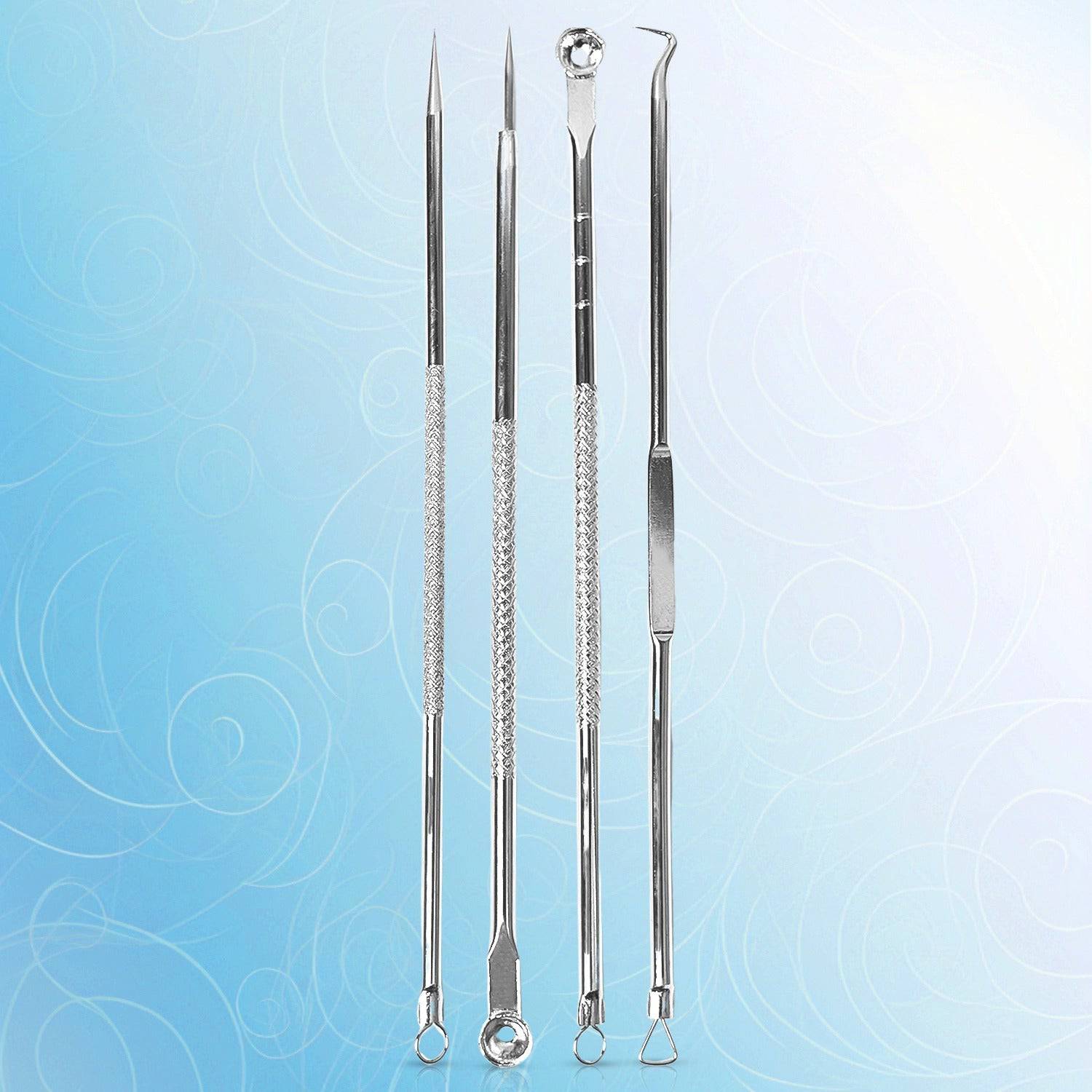 Blackhead Remover, 4-in-1 Stainless Steel Pimple Extractor Tool (1 Pc)-jugaad.shop