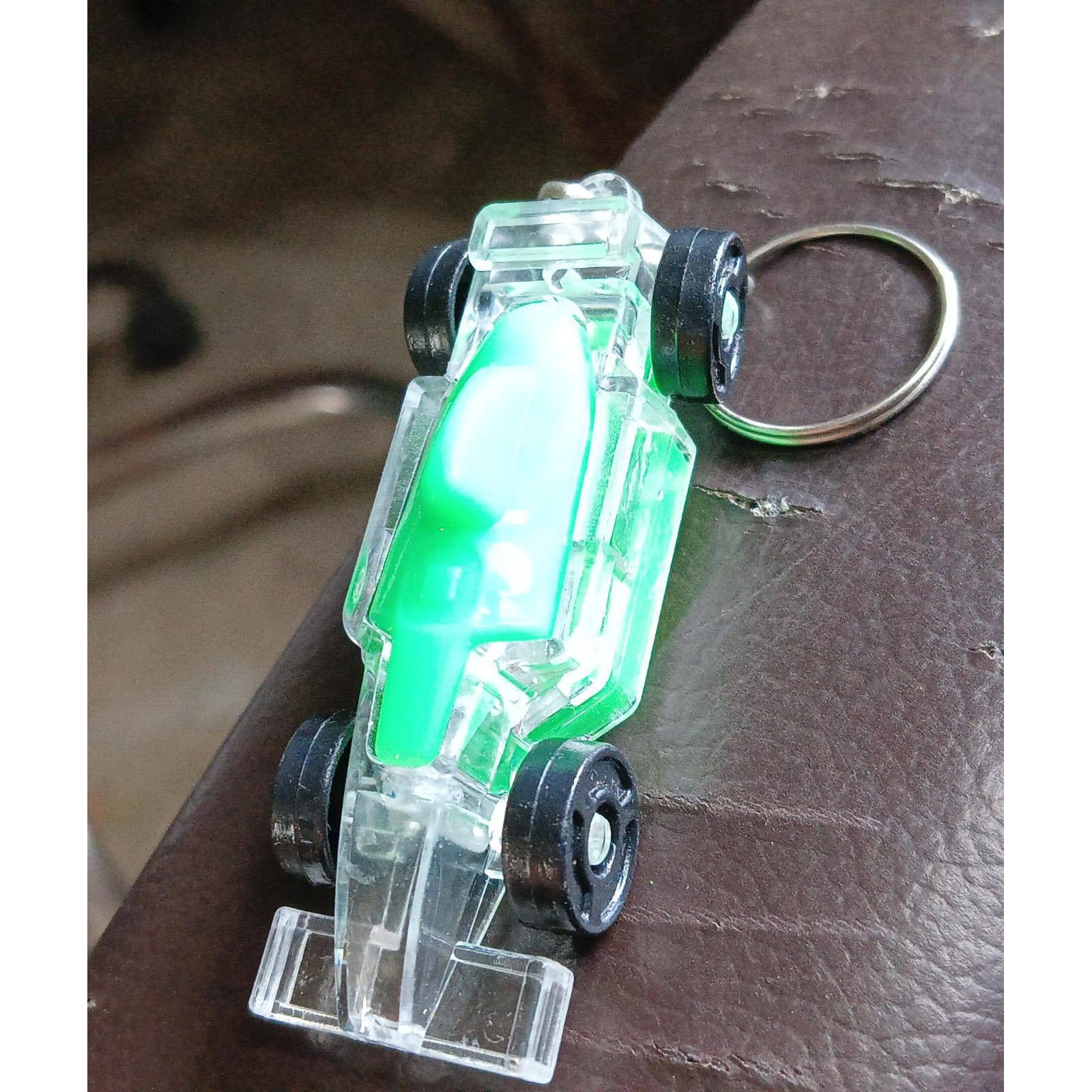 Cars Shape Keychain with On / Off Button LED Flashing Light (1 Pc) - jugaad.shop