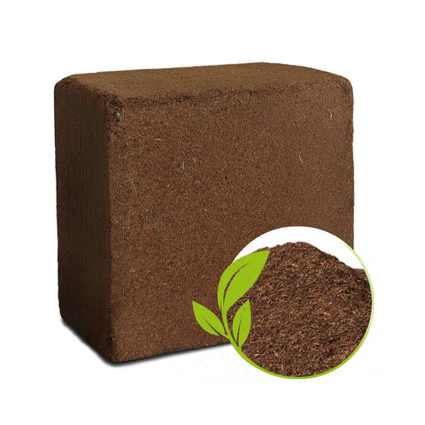 Cocopeat Block Organic Fertilizer and Soil Manure Potting Mixture for Home Gardening and Potted Plants (1 KG.) - jugaad.shop