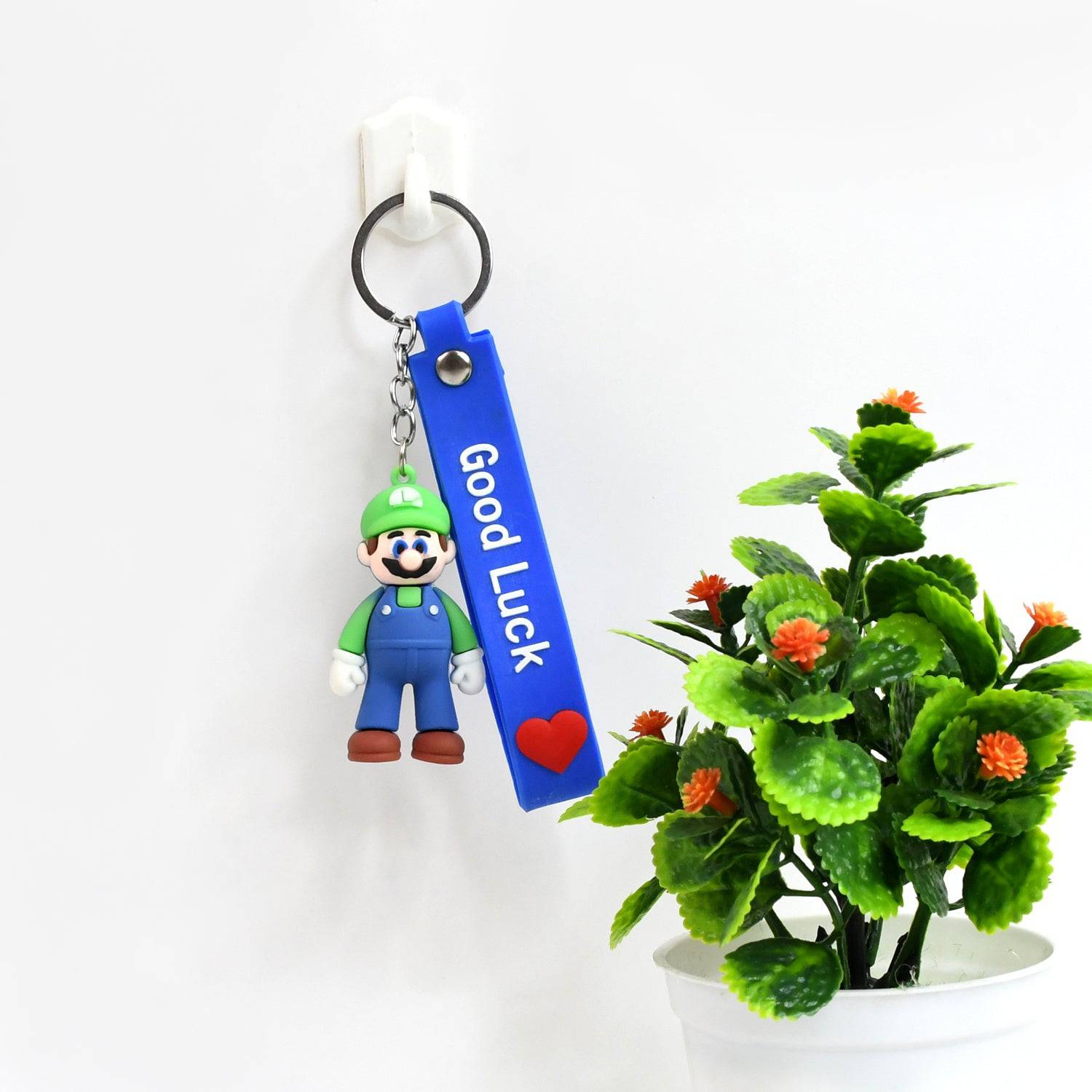 Cute Cartoon Silicone 3D Key Chain with Metal Hook & Strap (Pack of 1)-jugaad.shop