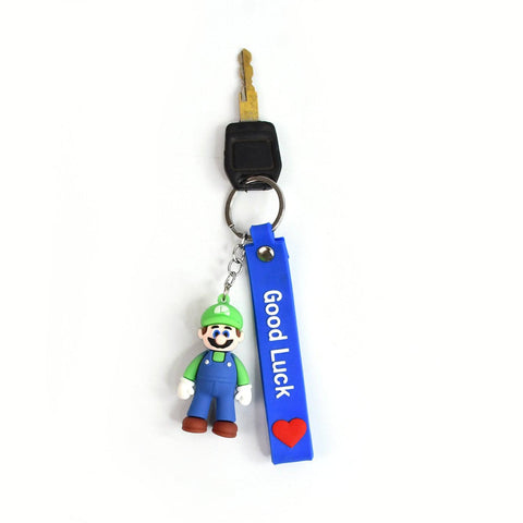 Cute Cartoon Silicone 3D Key Chain with Metal Hook & Strap (Pack of 1)-jugaad.shop