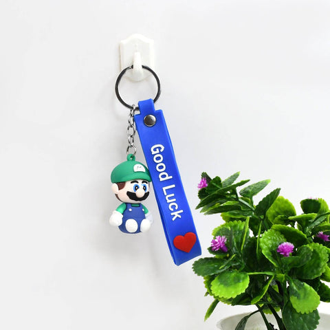 Cute Cartoon Silicone 3D Key Chain with Metal Hook & Strap (Pack of 1)-jugaad.shop