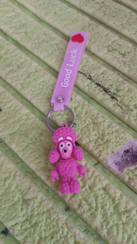 Cute Cartoon Silicone 3D Key Chain with Metal Hook & Strap (Pack of 1)-jugaad.shop