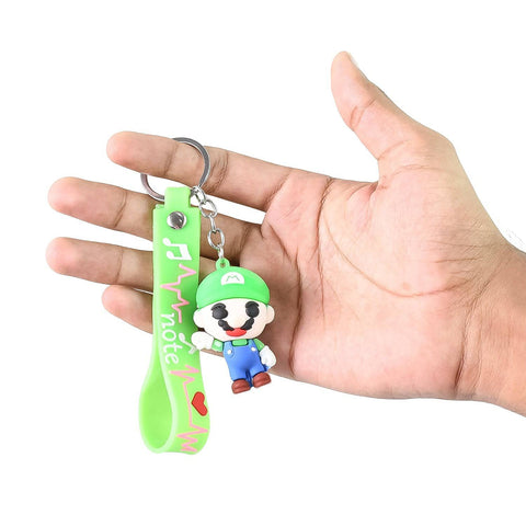 Cute Cartoon Silicone 3D Key Chain with Metal Hook & Strap (Pack of 1)-jugaad.shop