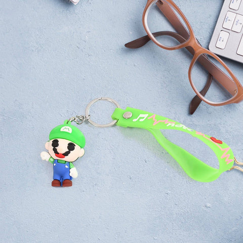 Cute Cartoon Silicone 3D Key Chain with Metal Hook & Strap (Pack of 1)-jugaad.shop