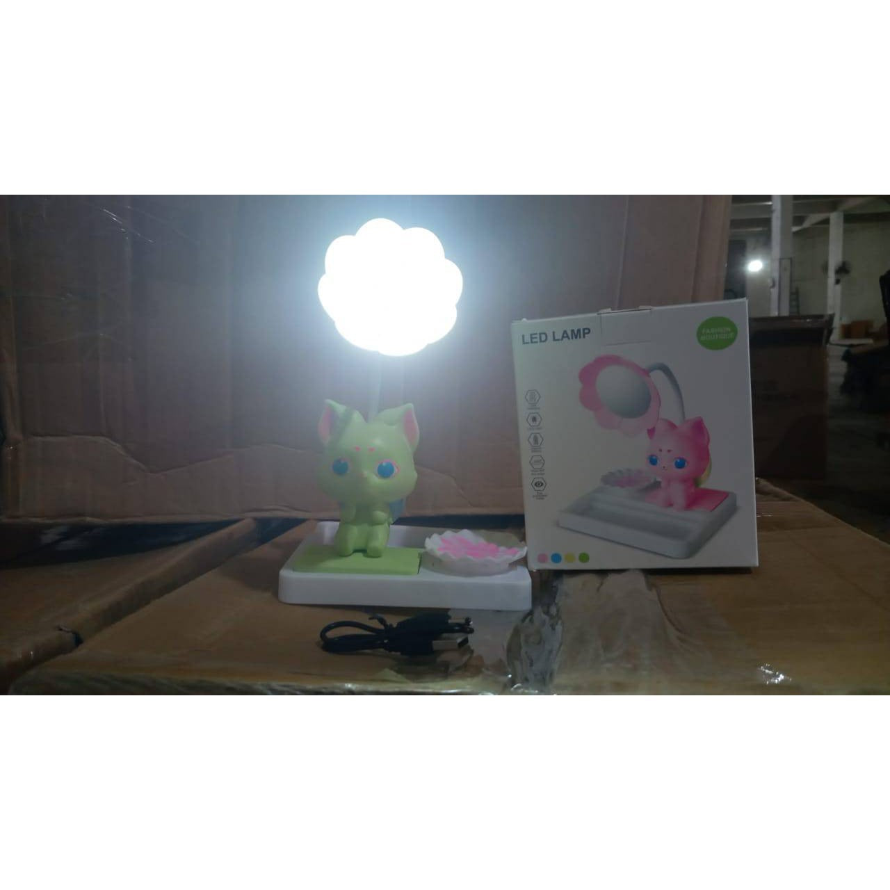 Cute Lovely Cartoon With Base LED Desk Light (1 Pc)