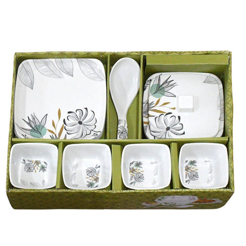 Divine lunch Tableware, Dinner Set (11 Pcs Set) - jugaad.shop