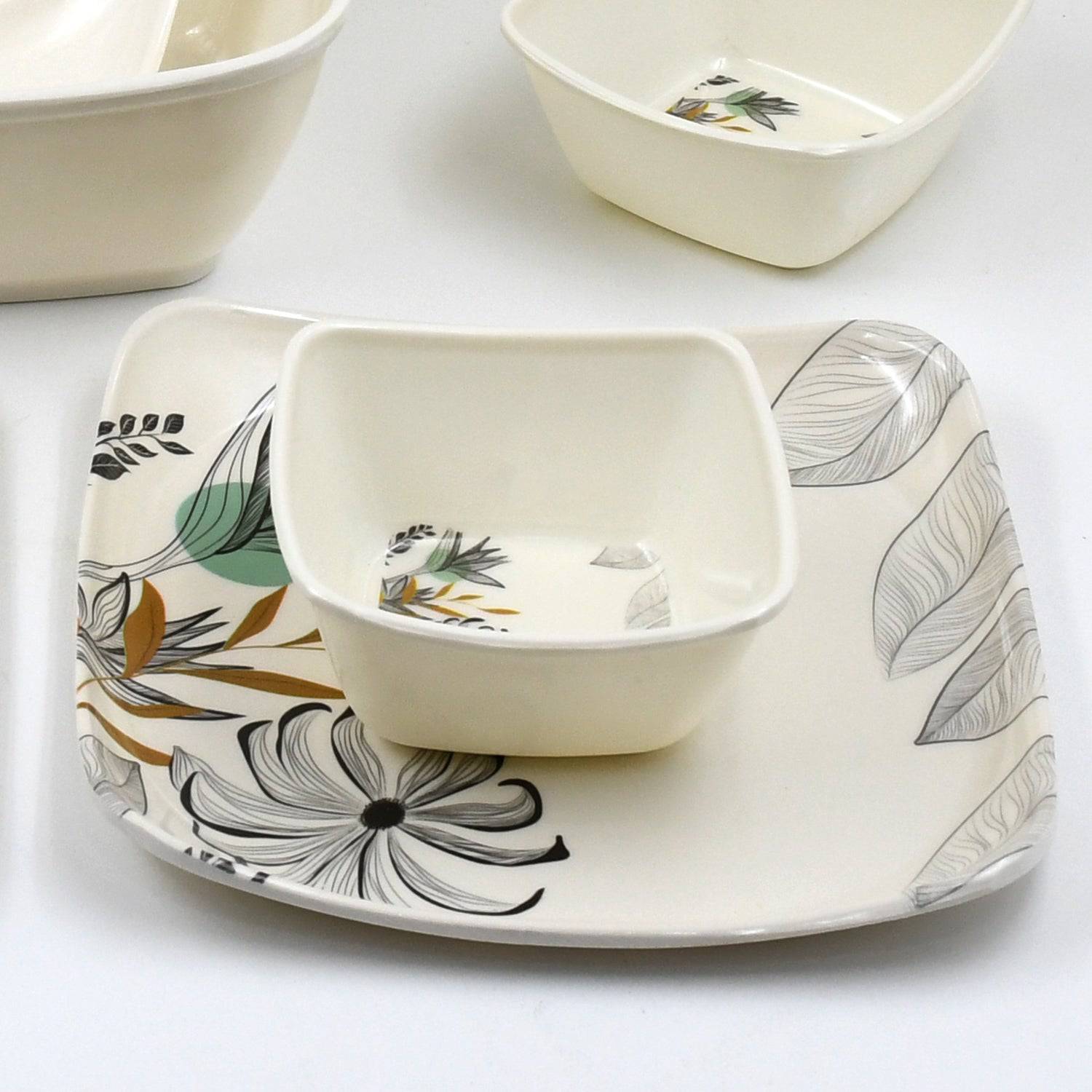 Divine lunch Tableware, Dinner Set (11 Pcs Set) - jugaad.shop