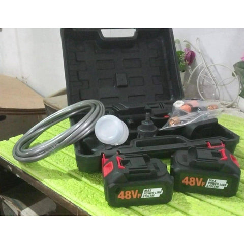 Double Battery 48V Rechargeable Electric, Car Washer Gun (1 Set) - jugaad.shop