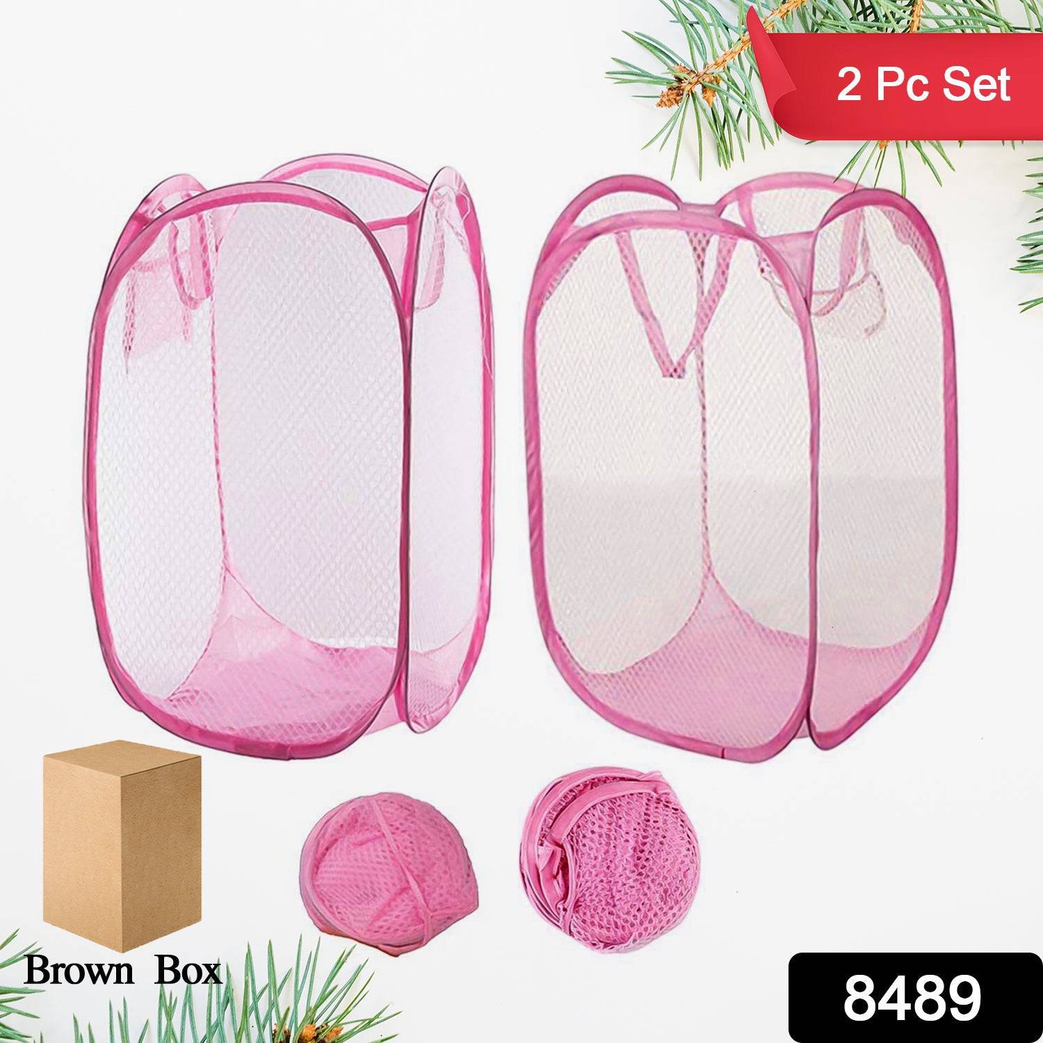 Laundry Baskets Mesh Laundry Bag (2 Pc Set)