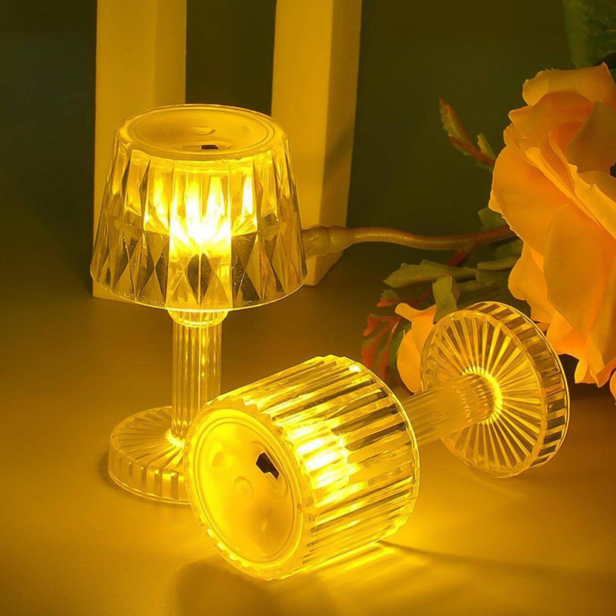 LED Candle lamp, Table Lamp Portable Plastic Lamps (1 Pc / Small) - jugaad.shop