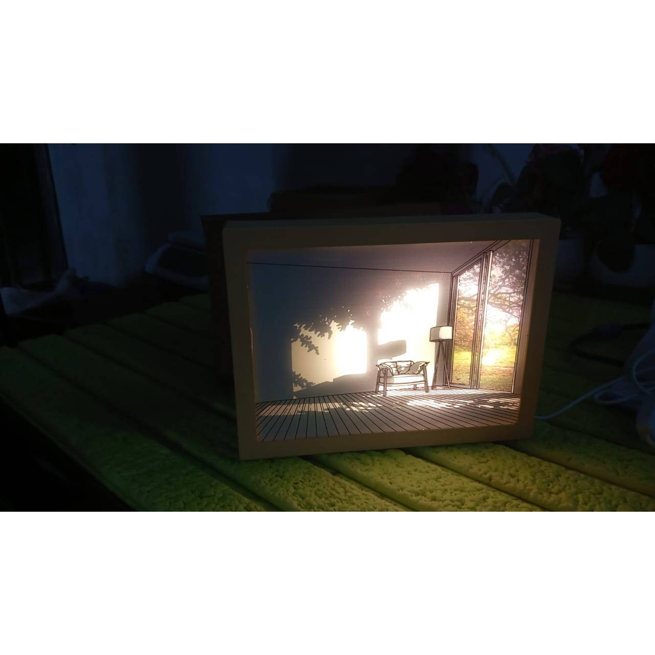 LED NightPainting Decoration Picture Frame Light (1 Pc / 20×15 CM)