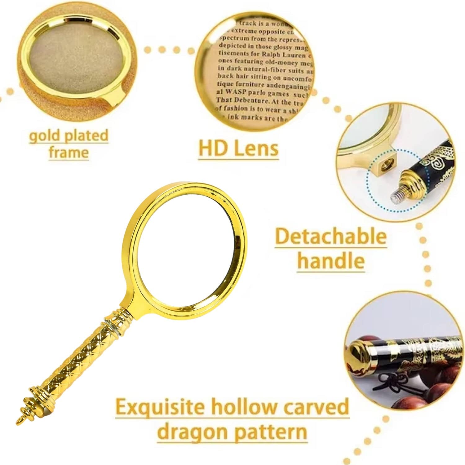 Magnifying Glass Handheld Magnifier (80 MM / 1 Pc)