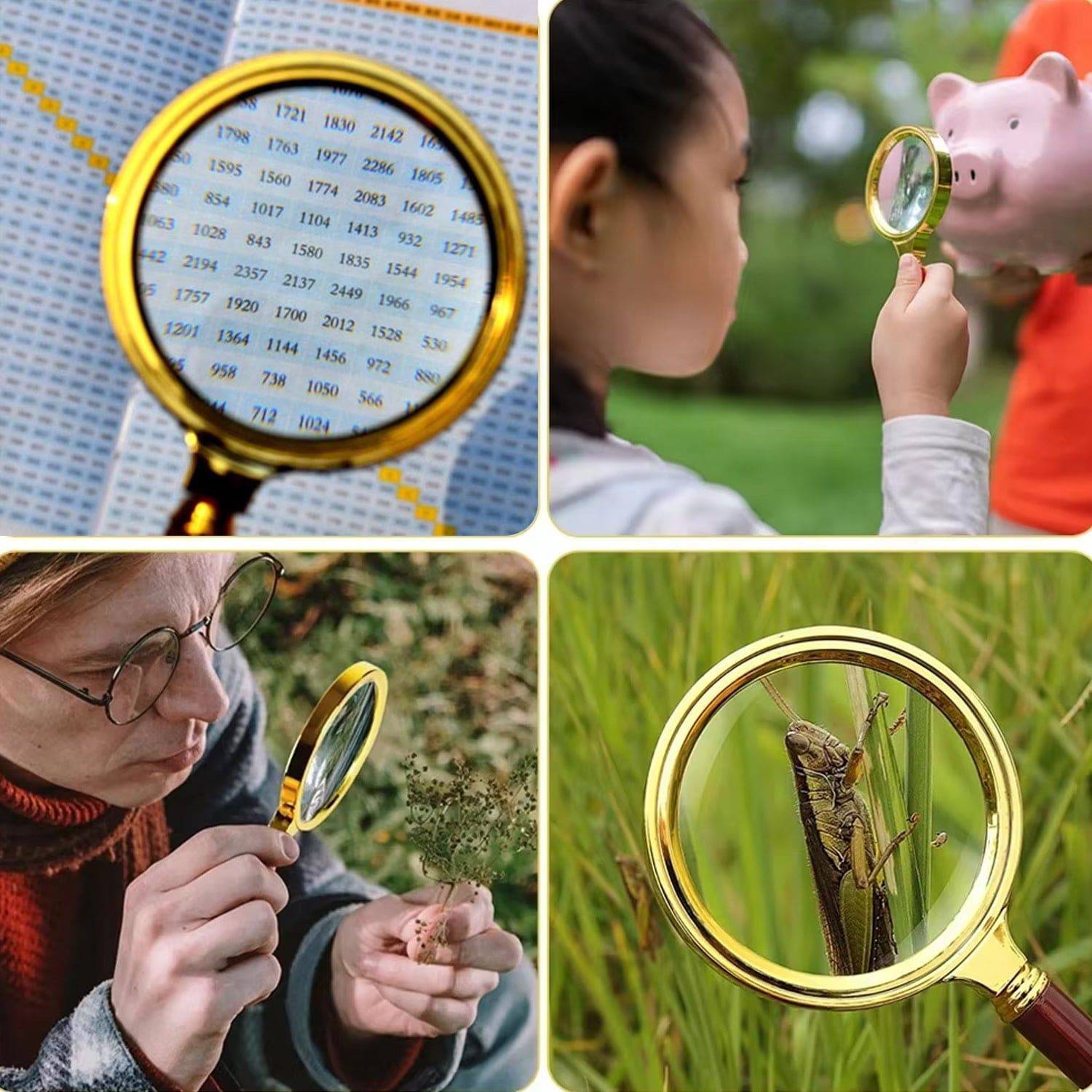 Magnifying Glass Handheld Magnifier (80 MM / 1 Pc)