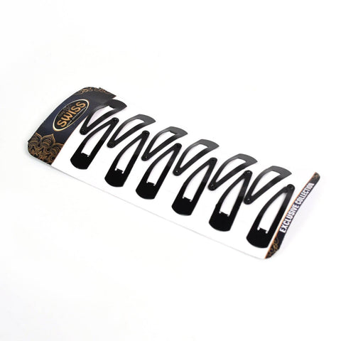 Metal Tik Tak Hair Clips (12 Pcs Set)