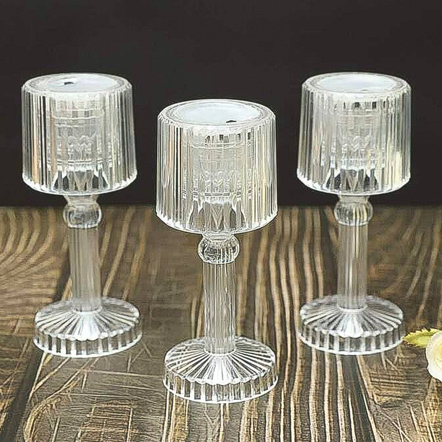 Mini Acrylic LED Desk Lamps Table Lamp Portable Crystal (1 Pc / Small) - jugaad.shop