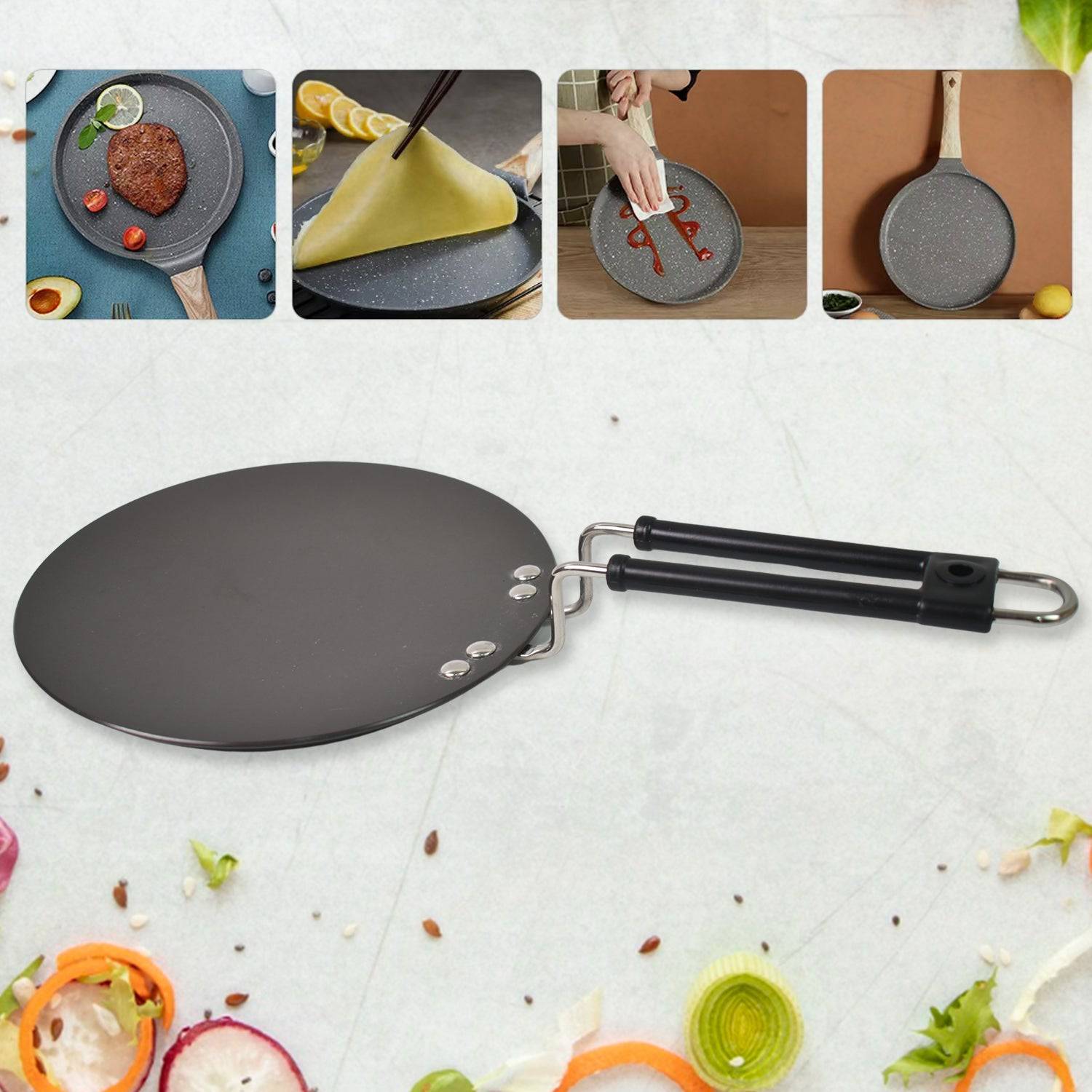 Multi Purpose Aluminium Roti Tawa (9 Inch)