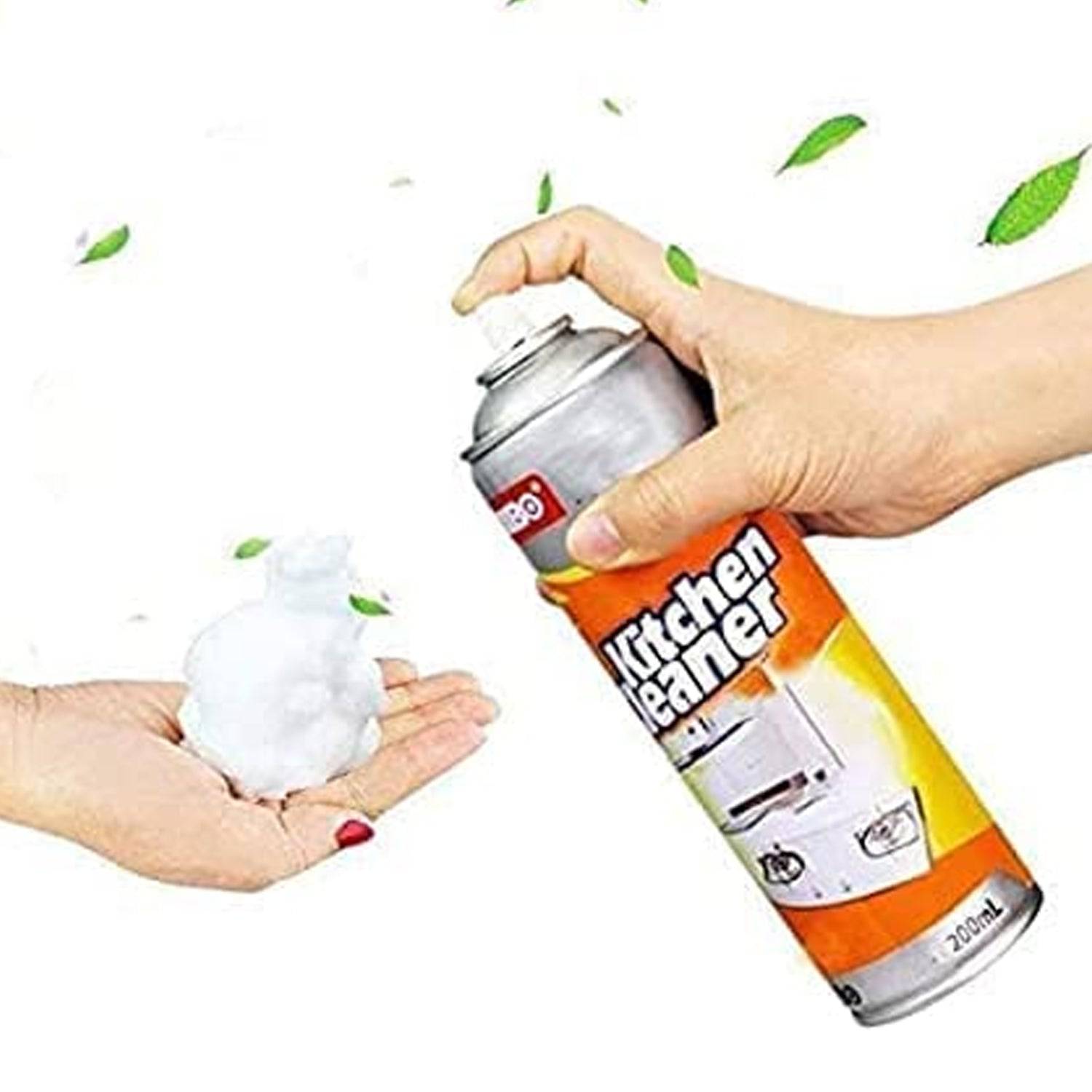 Multipurpose Bubble Foam Cleaner Kitchen Cleaner Spray Oil & Grease Stain Remover Chimney Cleaner Spray Bubble Cleaner All Purpose Foam Degreaser Spray (500 Ml) - jugaad.shop