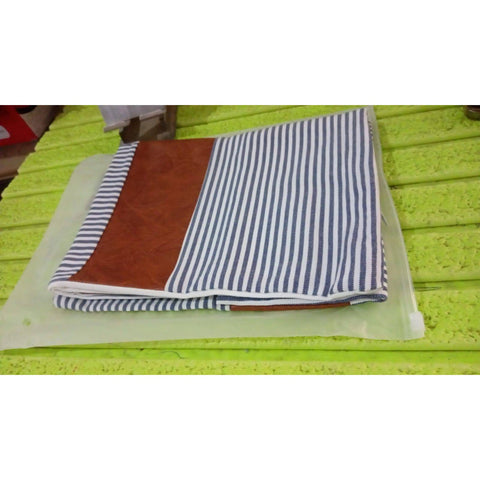 Pillow Covers, leather & cotton Cushion Covers (16 × 16 Inch / 1 Pair / 2 Pc)