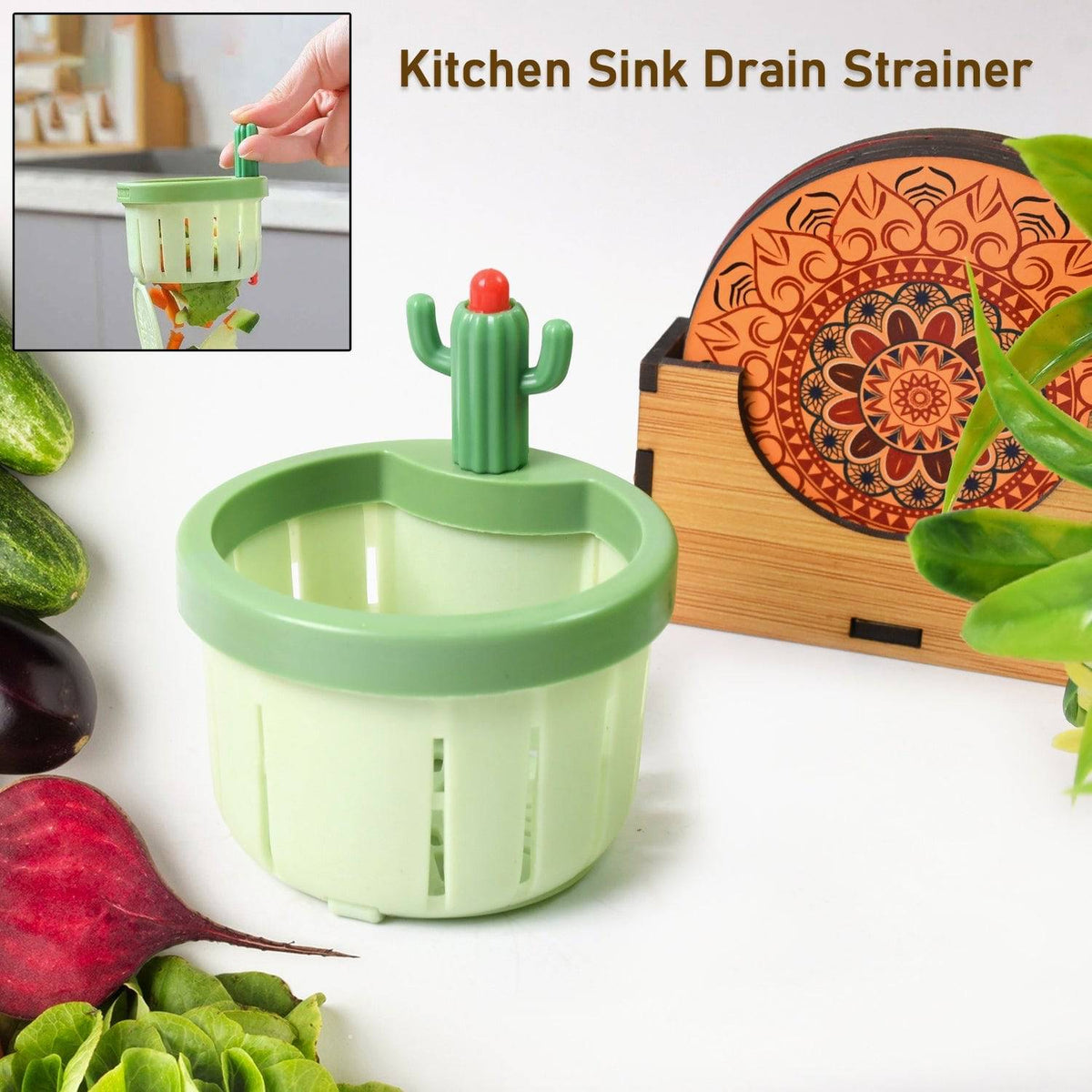 Plastic Kitchen Sink Drain Strainer (1 Pc)