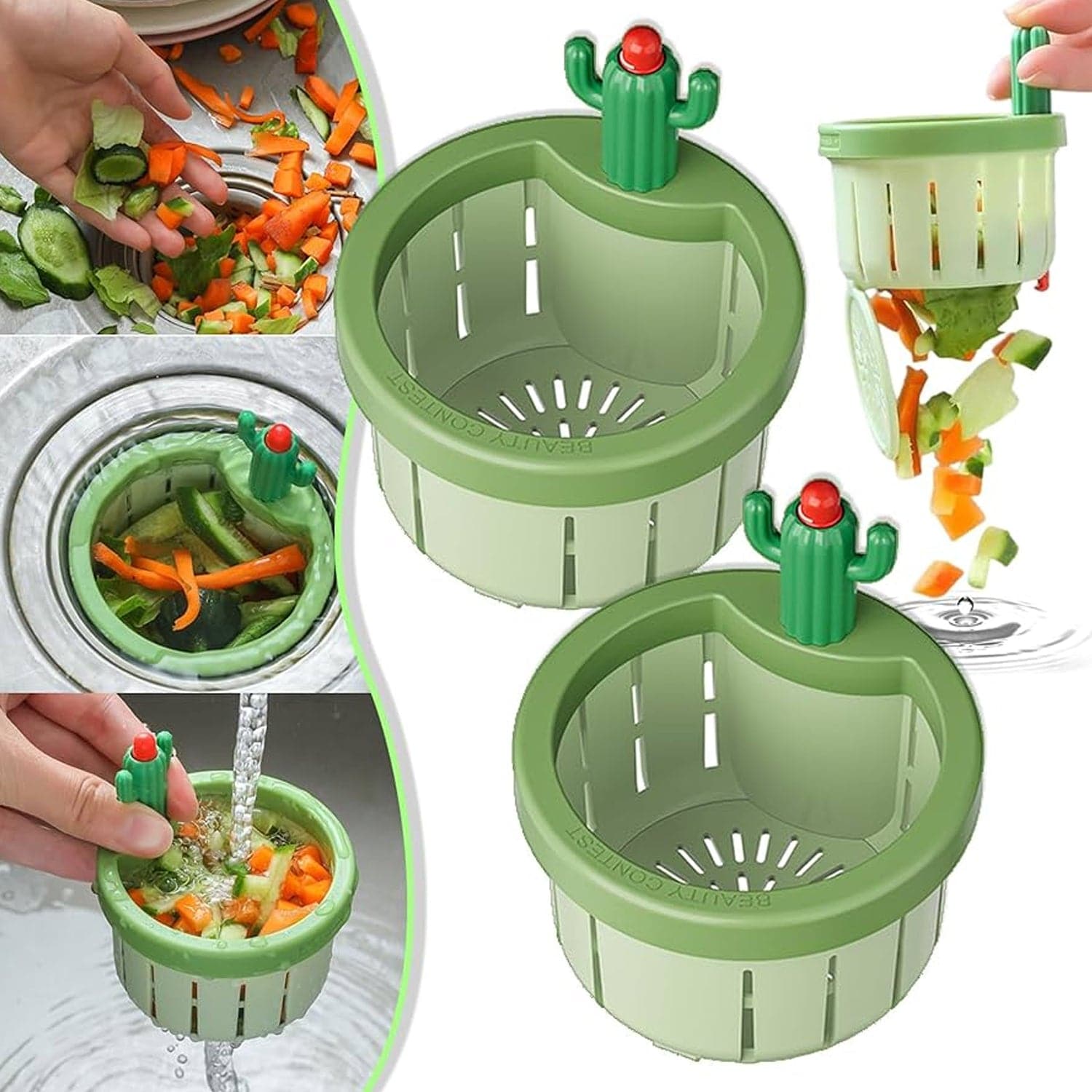 Plastic Kitchen Sink Drain Strainer (1 Pc)