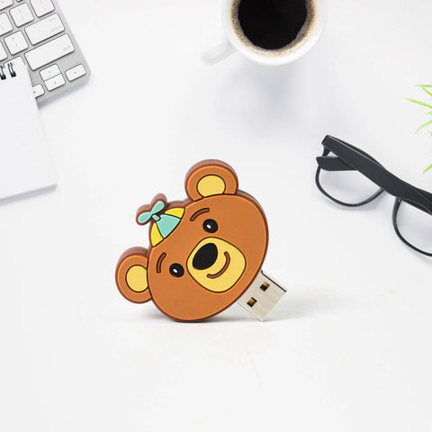 Portable Cartoon Shape Silicone USB Pen drive / Flash disk (15 GB With Baby Rhymes Song / 1 Pc)