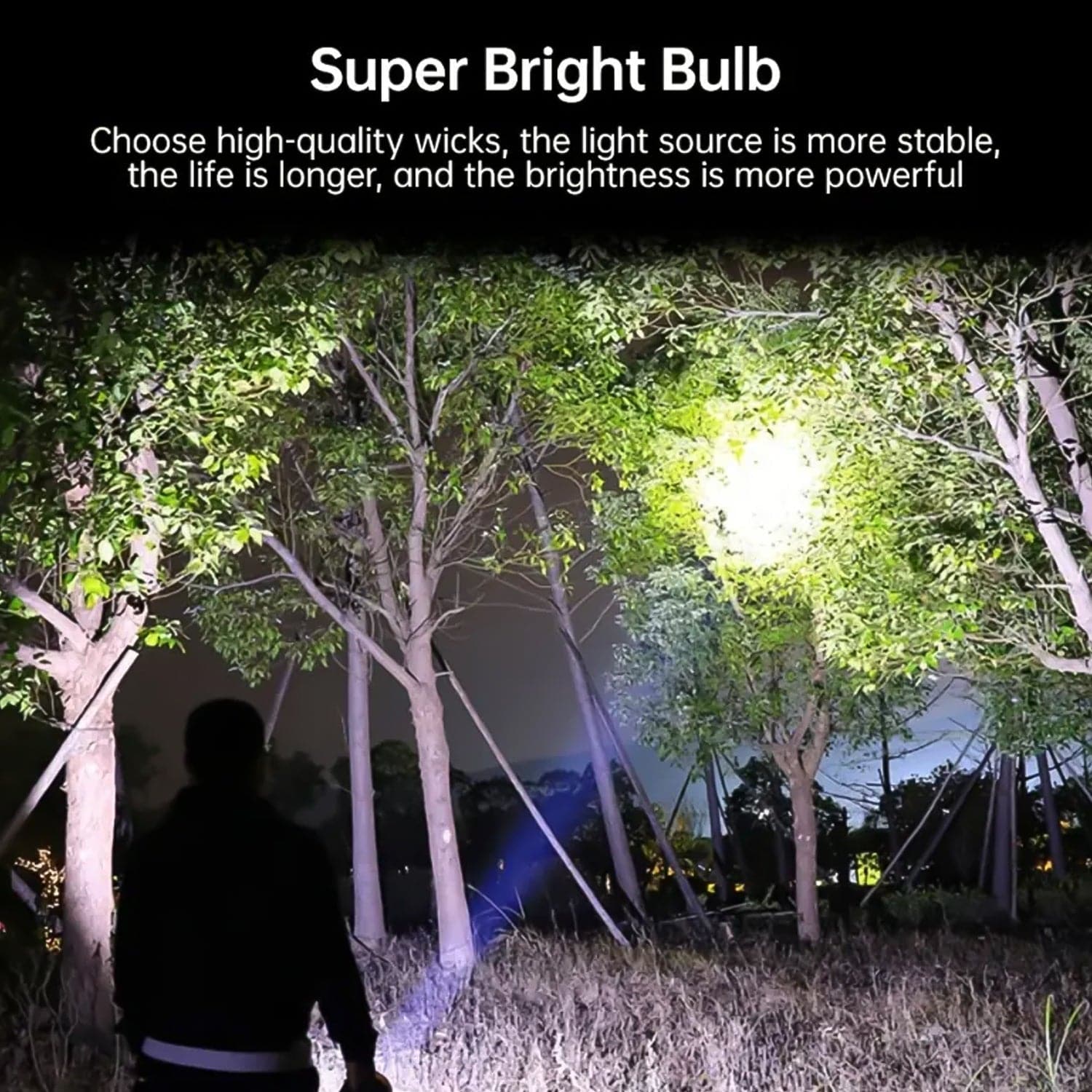 Portable Flashlight / Torch  COB 7LED Hand Light USB Rechargeable Light with Side Light (1 Pc)