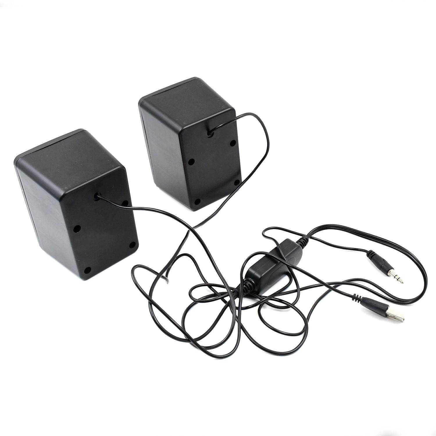 RGB Desktop Speakers, Plug, and Play USB Powered Speaker (2 Pc Set) - jugaad.shop