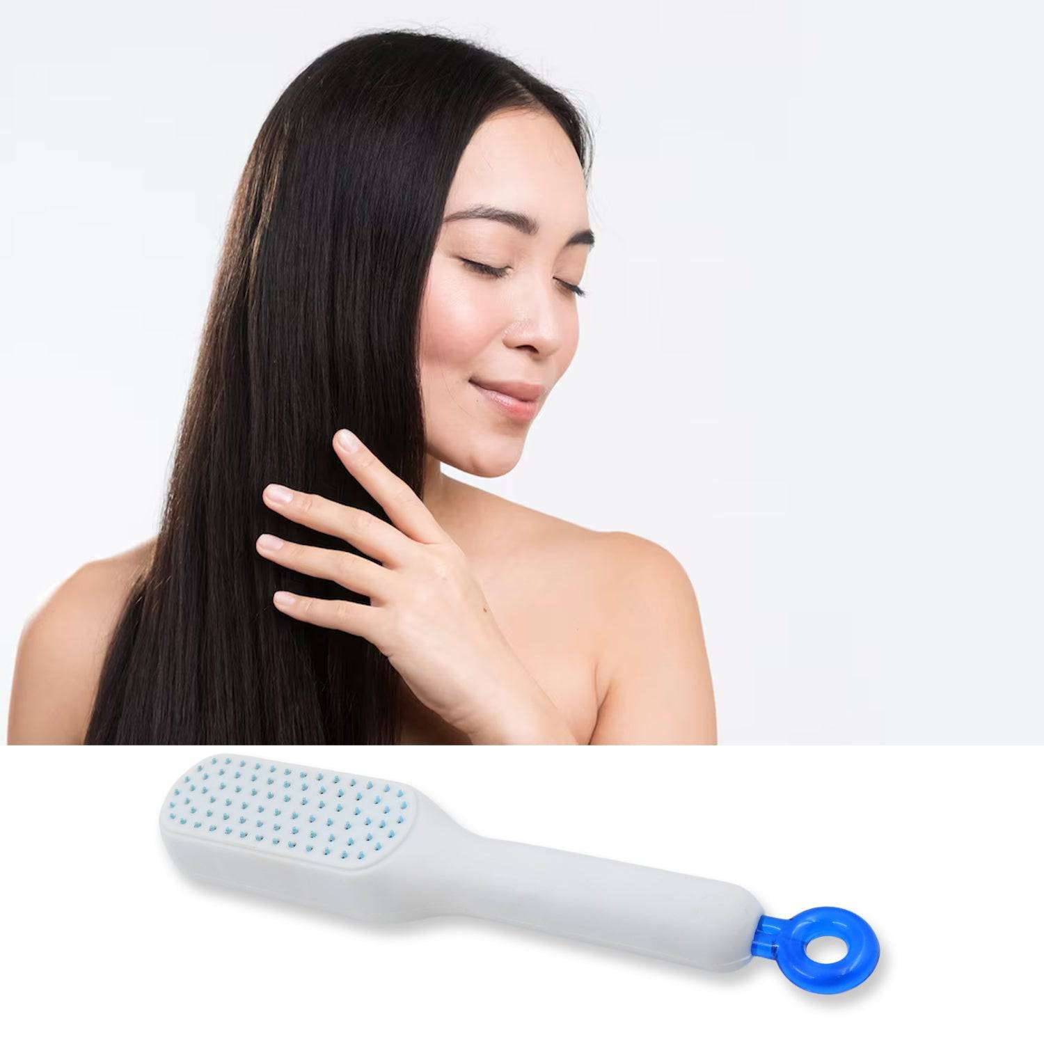 Self-Cleaning Hairbrush, Massage Comb (1 Pc / With Box) - jugaad.shop