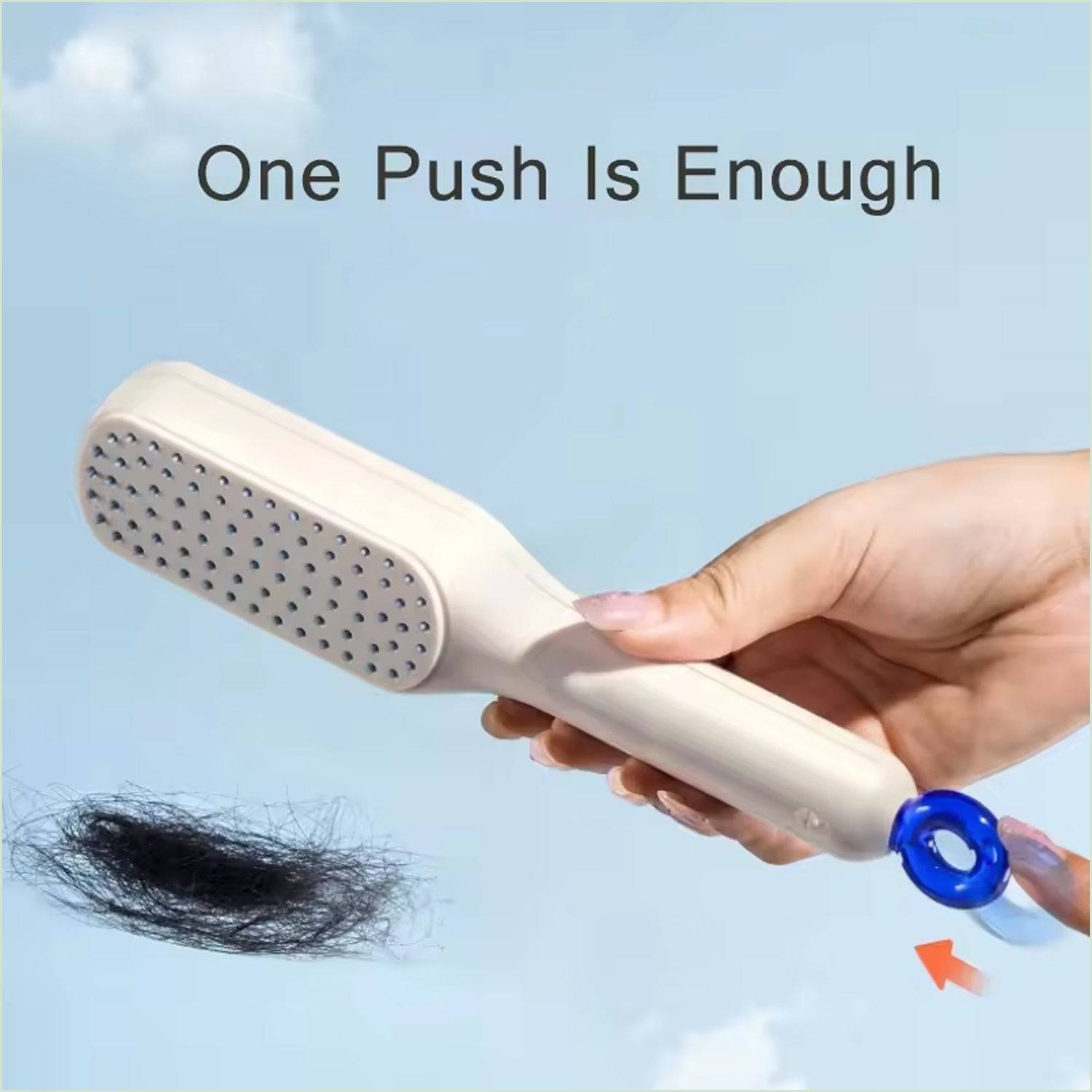 Self-Cleaning Hairbrush, Massage Comb (1 Pc / With Box) - jugaad.shop