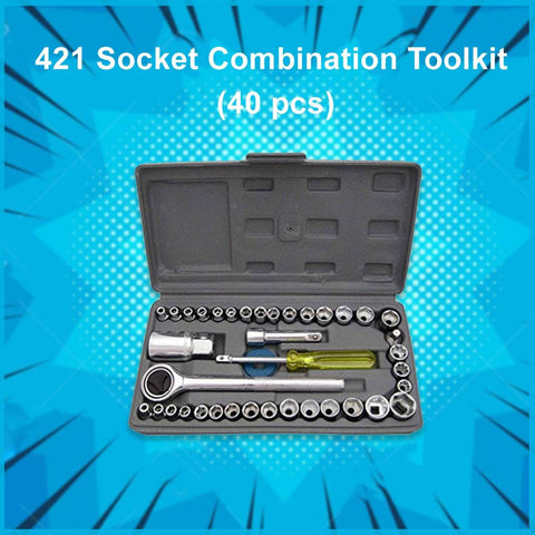 Socket Combination Toolkit (40 pcs) - jugaad.shop