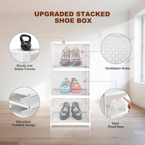 Stackable Multifunctional Storage, for Clothes Foldable Drawer Shelf Basket Utility Cart Rack Storage Organizer Cart for Kitchen, Pantry Closet, Bedroom, Bathroom, Laundry (3 Layer / 1 Pc)