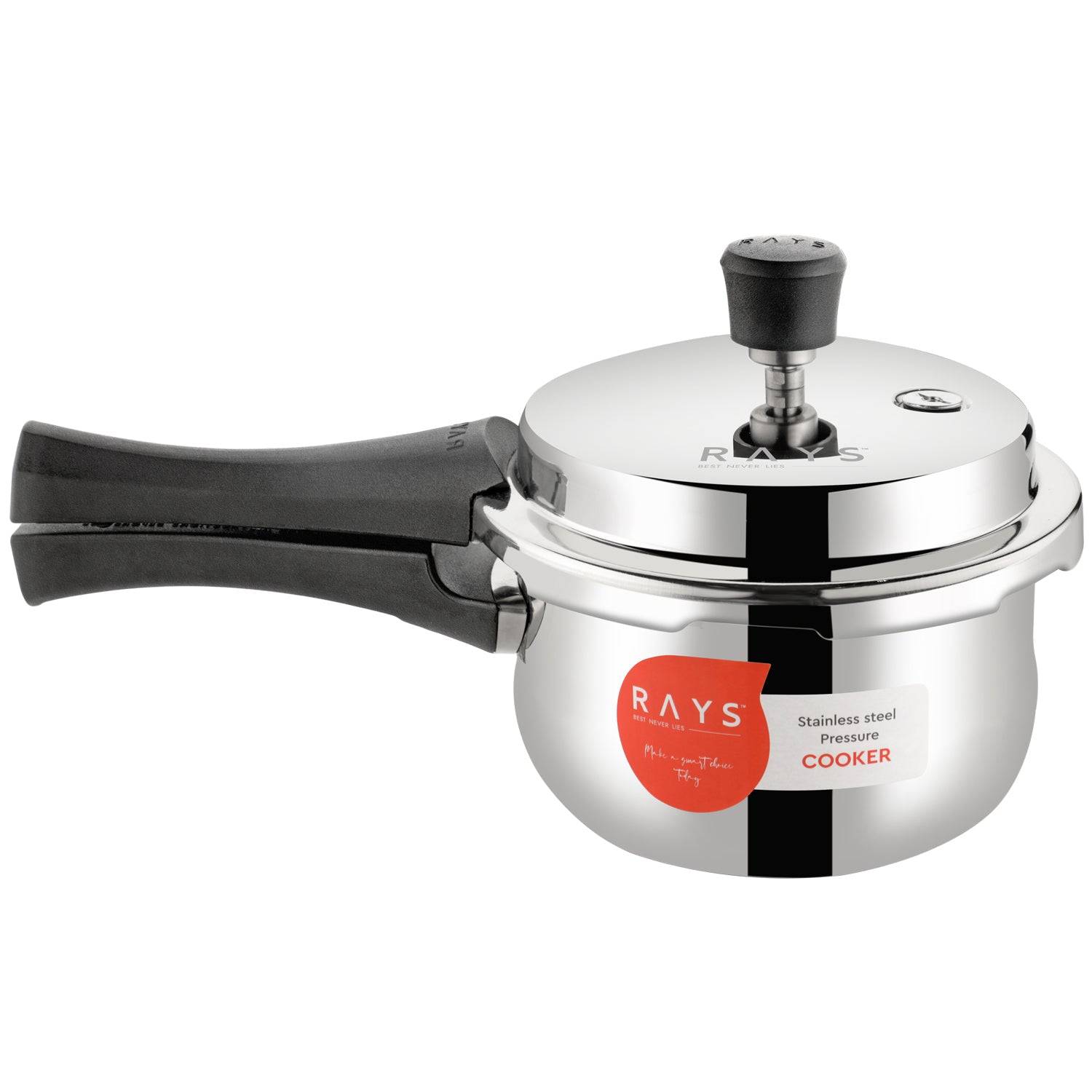 Stainless Steel Rays Fusion Pressure Cookers With Outer Lid (2.5 Litres / 5-Year warranty)