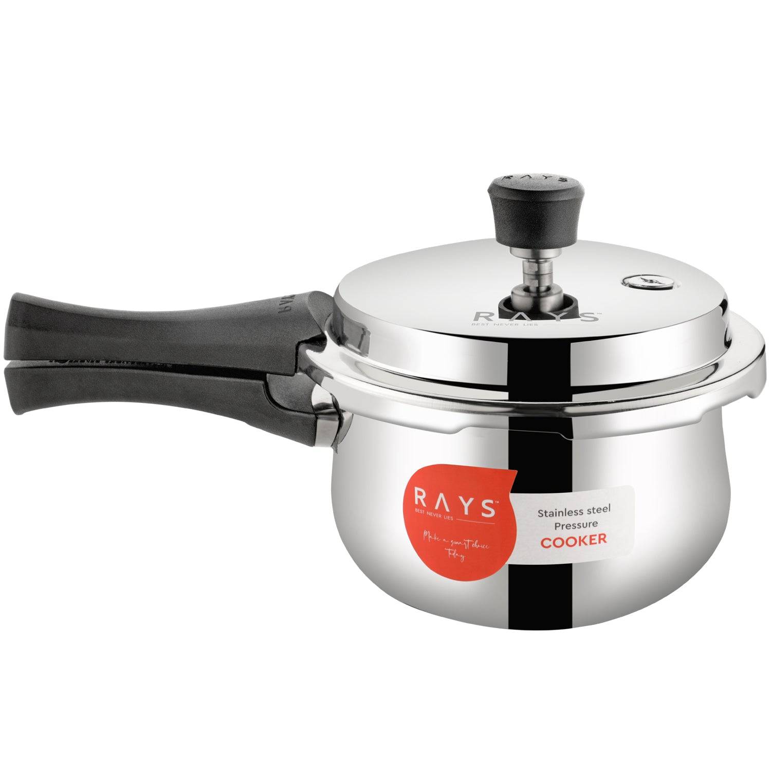 Stainless Steel Rays Fusion Pressure Cookers With Outer Lid (3.5 Litres / 5-Year warranty)