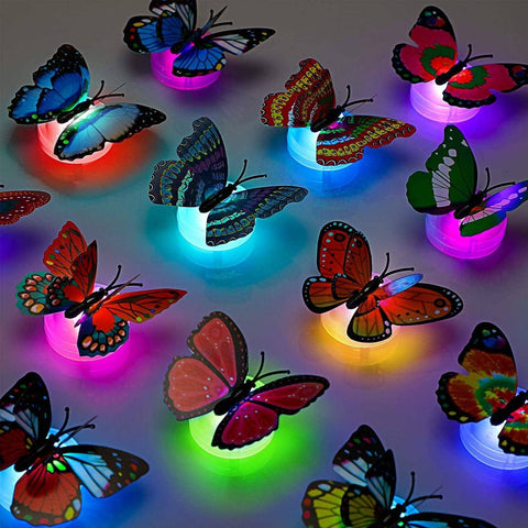 The Butterfly 3D Night Lamp Comes with 3D Illusion Design Suitable for Drawing Room, Lobby.n  (Loose) - jugaad.shop