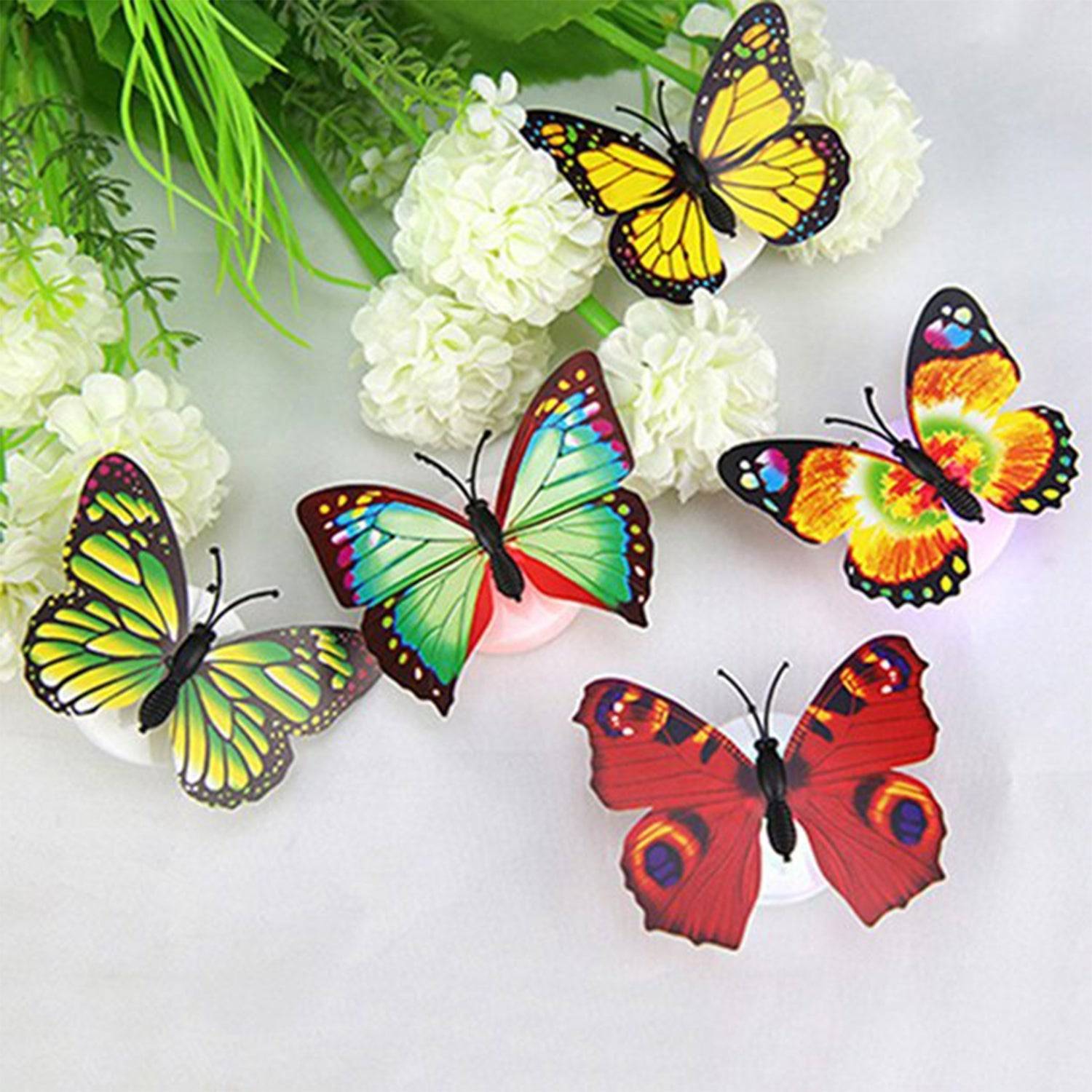 The Butterfly 3D Night Lamp Comes with 3D Illusion Design Suitable for Drawing Room, Lobby.n  (Loose) - jugaad.shop