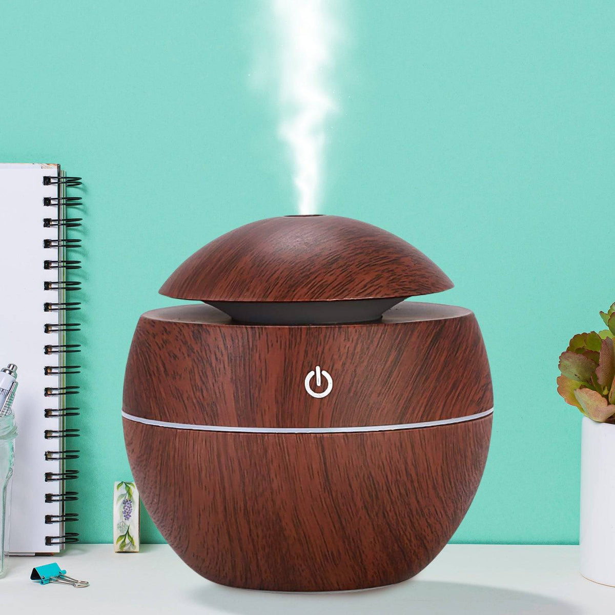 Ultrasonic Aromatherapy Humidifier USB Desktop (130 ML / 1 Pc)-jugaad.shop