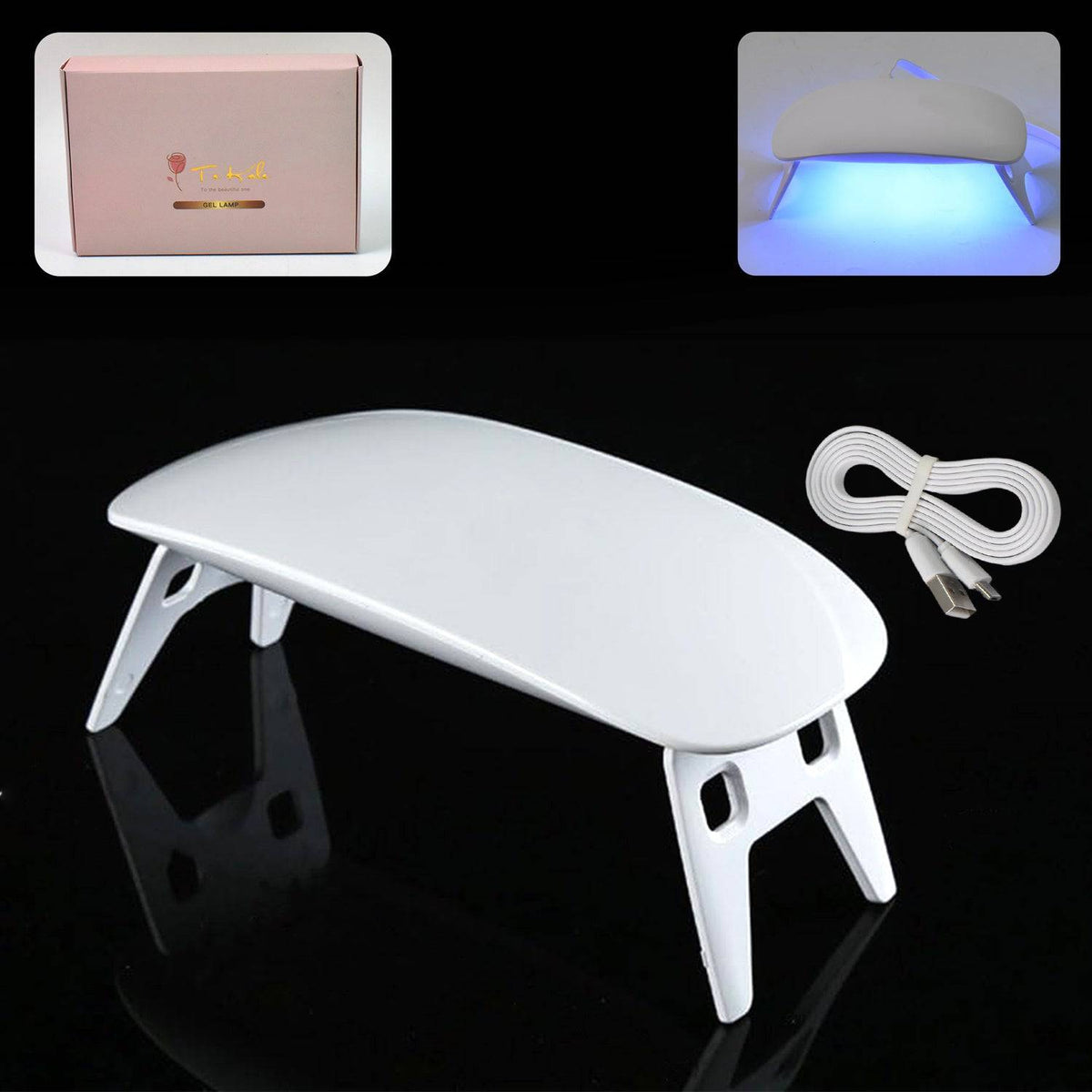 UV LED Lamp Nail Dryer Mini Portable Nail Lamp Professional  (1 Pc)