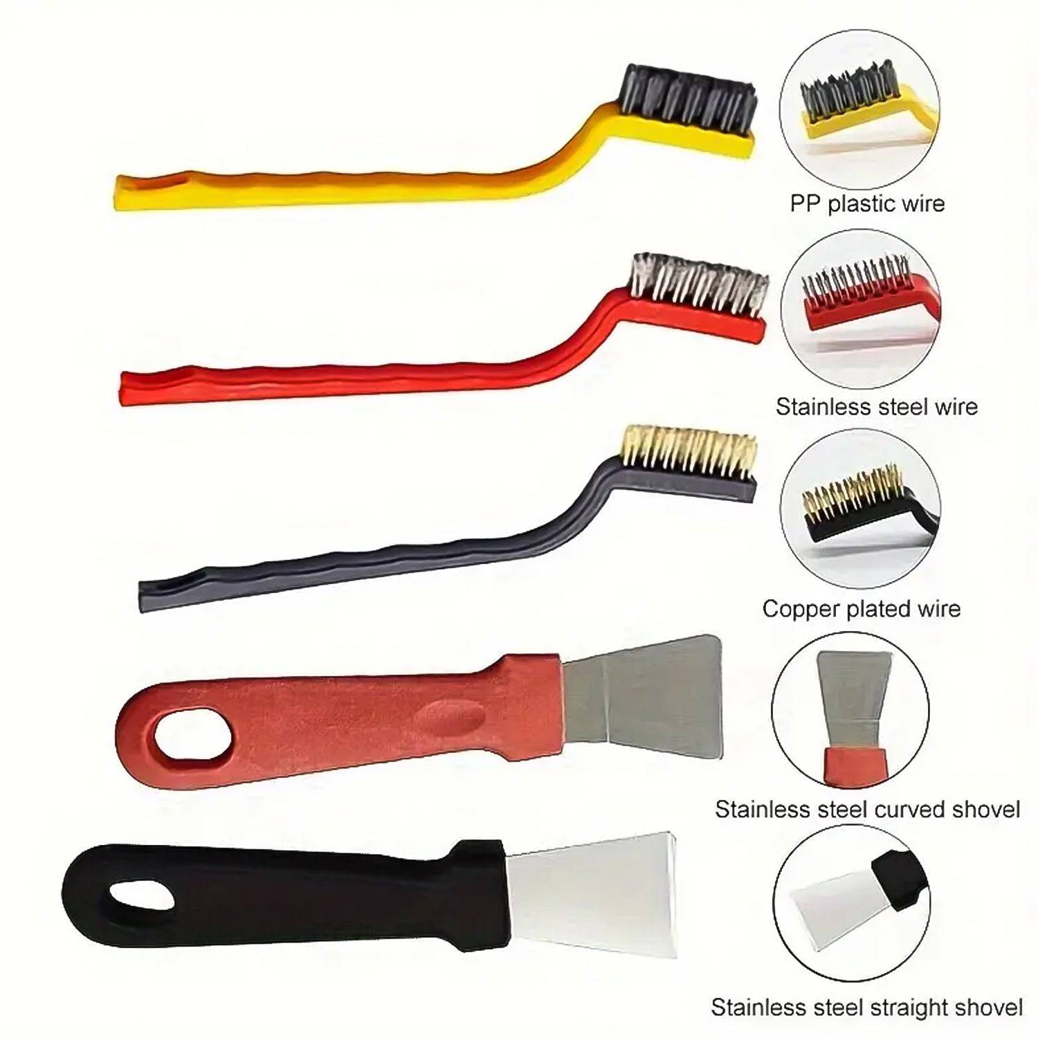 Wire Brush and Scraper Set (5 Pcs Set) - jugaad.shop