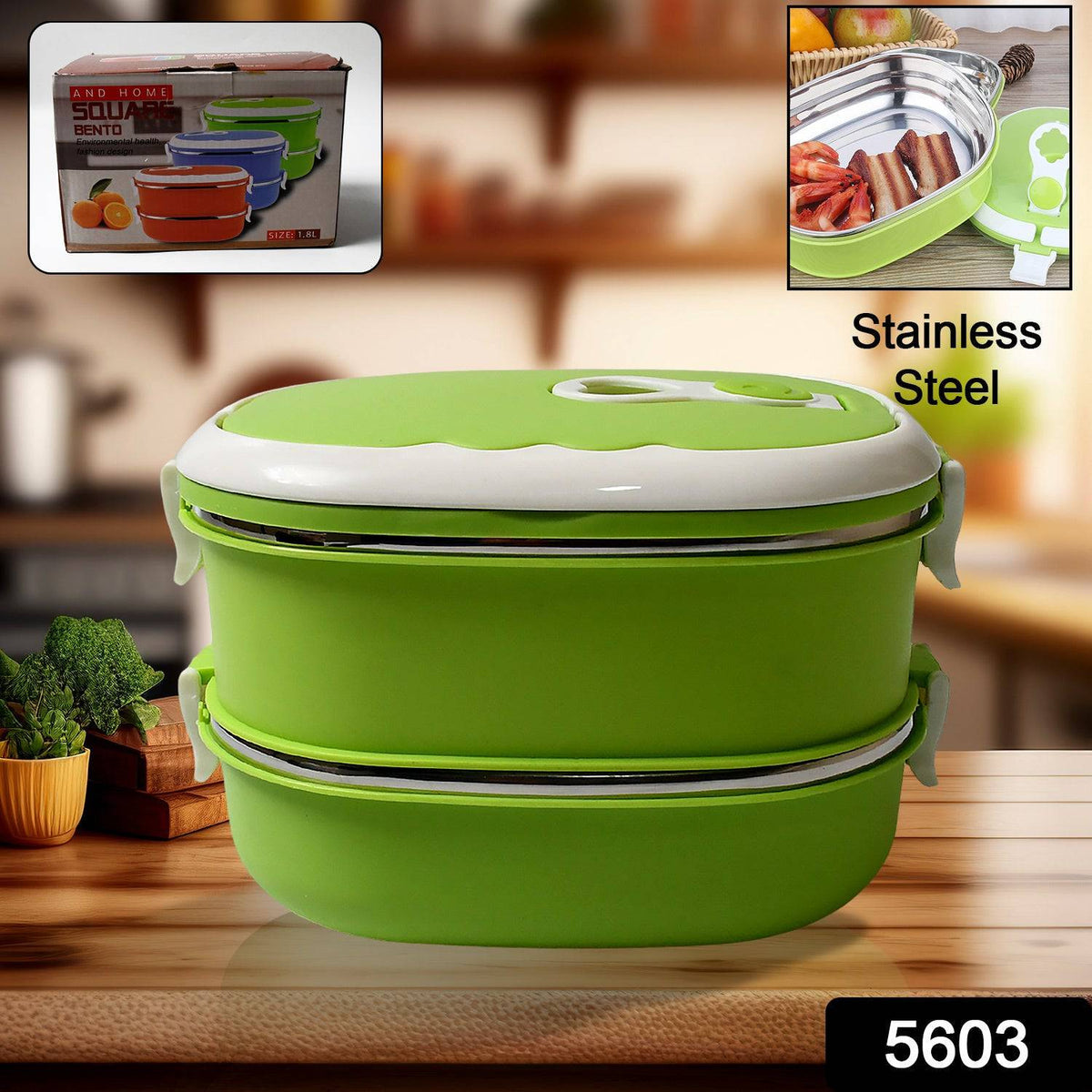 Lunch Box 900/1800ml Stainless Steel Kitchen Insulated Thermal Lunch Box Bento Office Picnic Food Container Leakproof Thermos Lunchbox - jugaad.shop